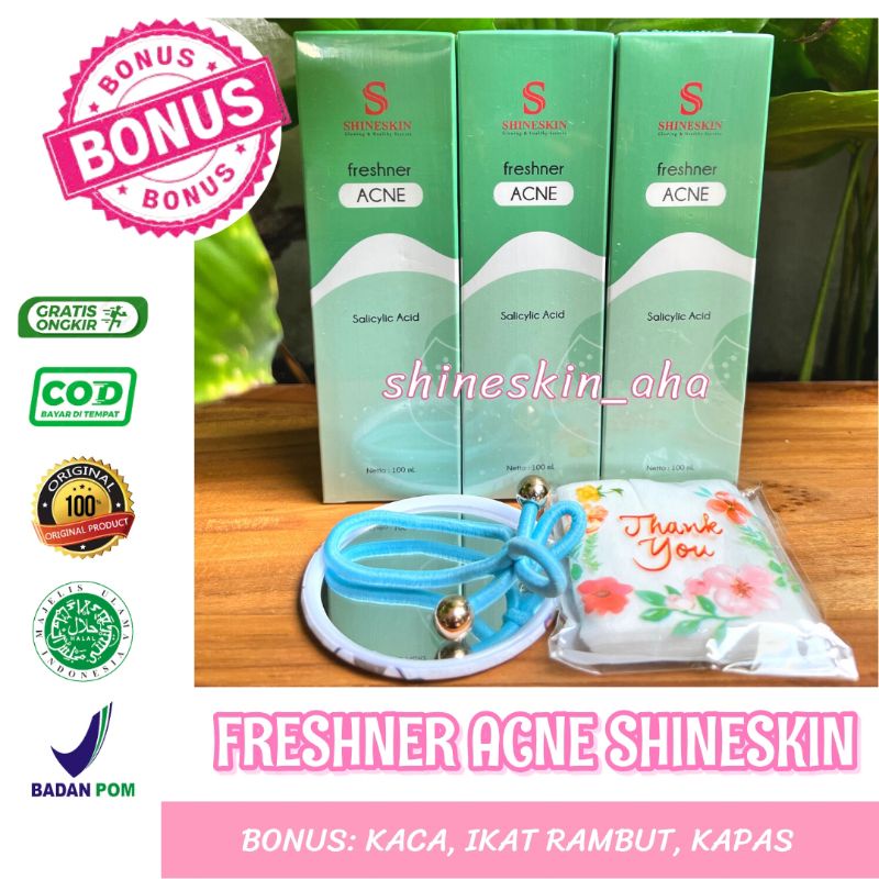 FRESHNER ACNE SHINESKIN/TONER ACNE SHINESKIN/TONER WAJAH JERAWAT SHINESKIN/TONER PINK SHINESKIN