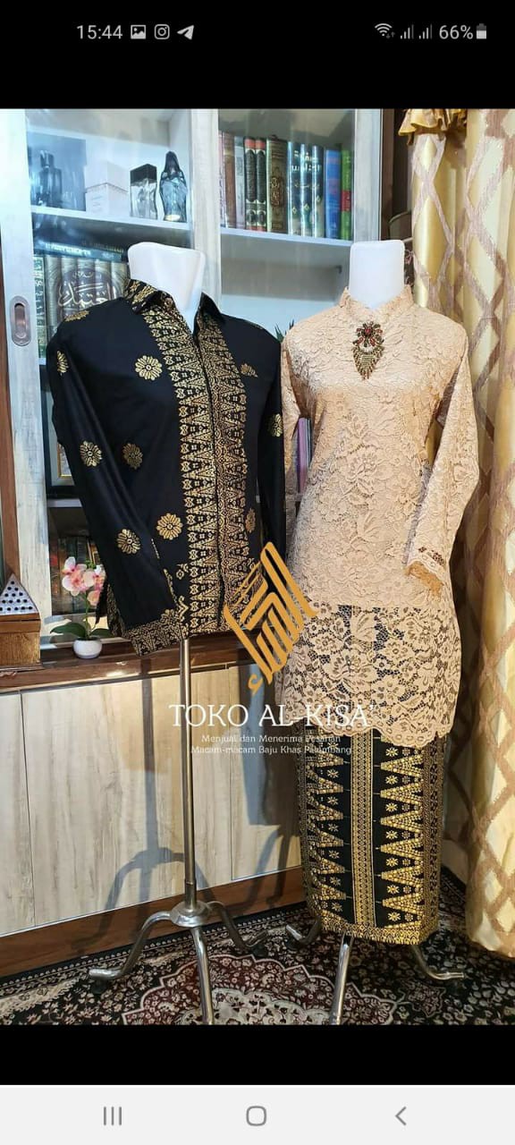 Kemeja Daun Hijau Batik Pria Lengan Panjang