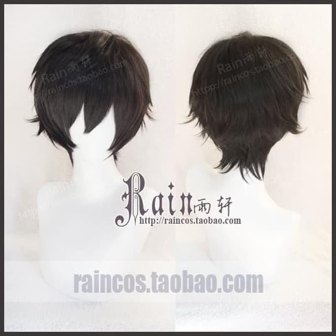 BARANG MURAH COSTUME HALLOWEEN PESTA) WIG COSPLAY RAINCOS PERSONA 5 AKIRA KURUSU CEPETAN..