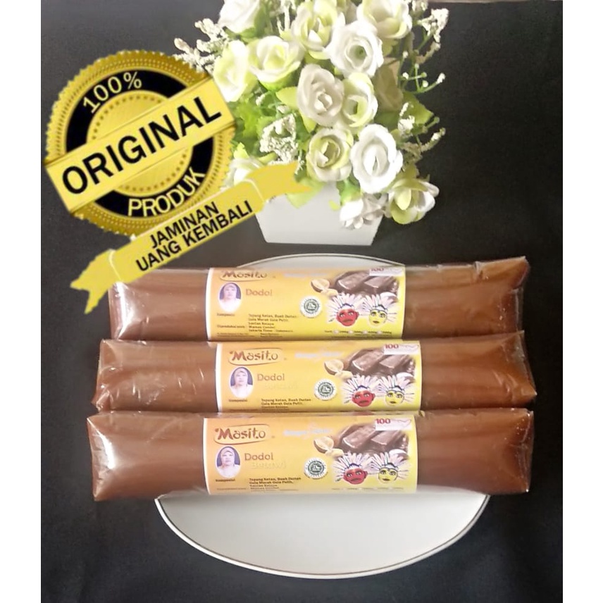 DURIAN_DODOL CONDET KHAS BETAWI GULUNGAN (BENTELAN)  PAKET ISI 3,   1.5KG