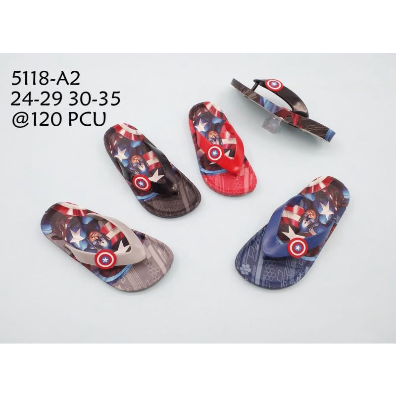 Sandal Jepit Anak Karakter Marvel Captain America IRON MAN 5118