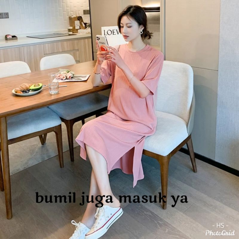 DRESS POLOS WANITA KEKINIAN AVAGE/DRESS/OVERSIZE/DRESS CASUAL