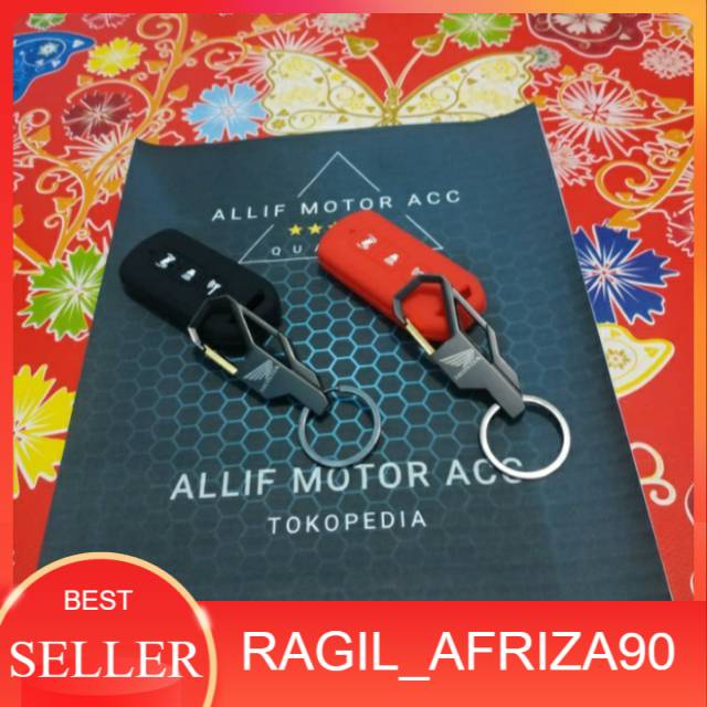 Gantungan cantelan dan kondom silicon remot smartkey Honda Adv Pcx