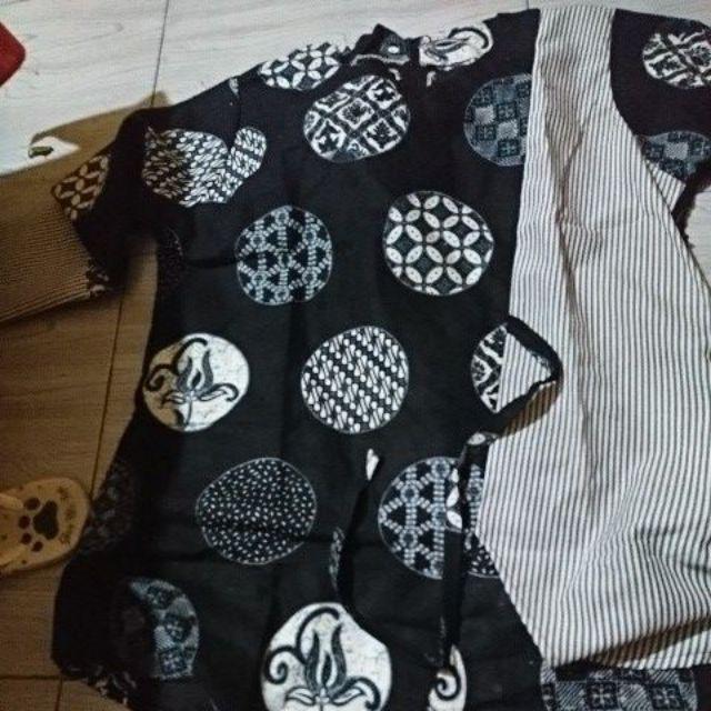 Batik Wanita Asj Sa Hrb026 Kenongo Kemeja Tosca Pendek