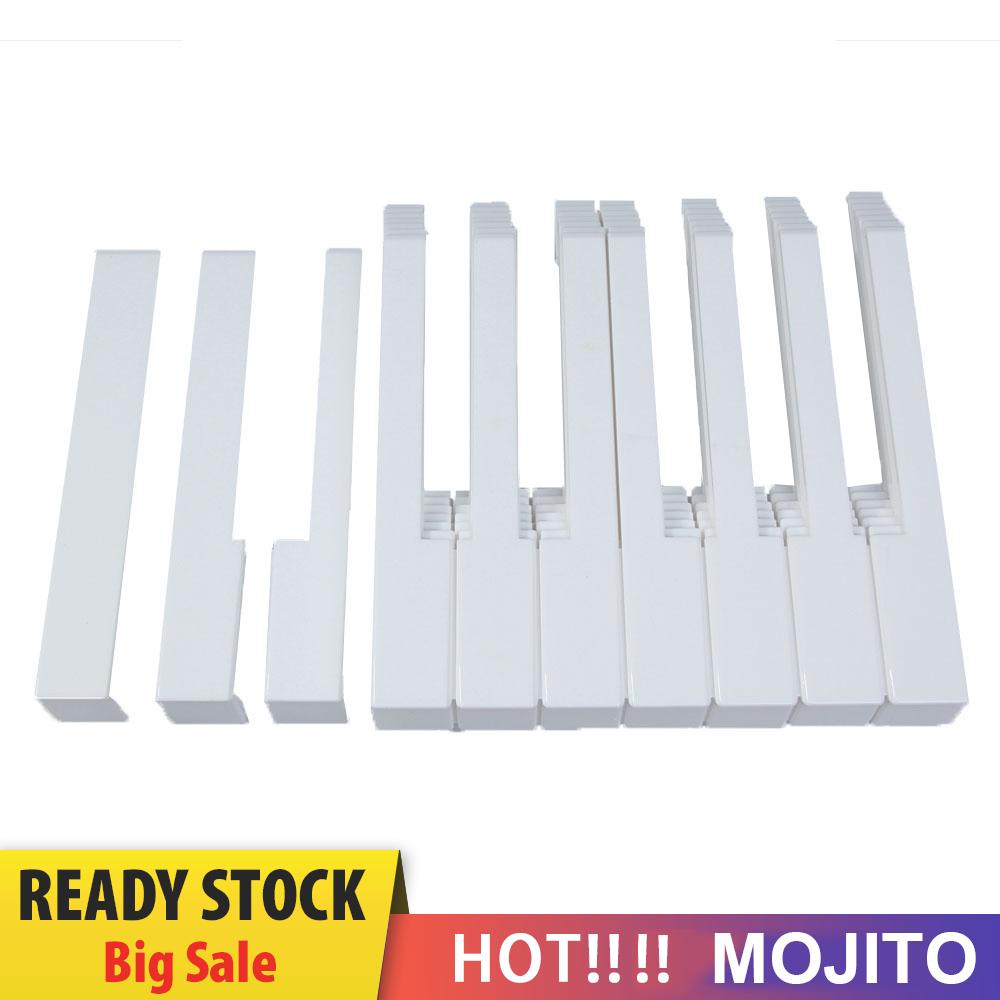 52pcs Tuts Piano Pengganti Bahan Plastik Abs Warna Putih