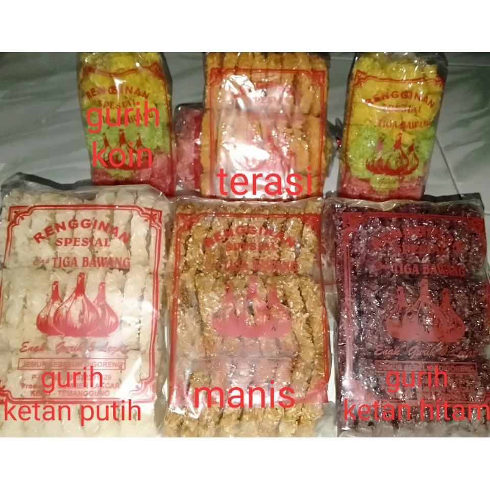 

RENGGINANG KETAN 3 BAWANG