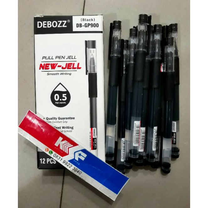 

PENA GEL DEBOZZ O.5mm isi 12pcs bisa isi ulang