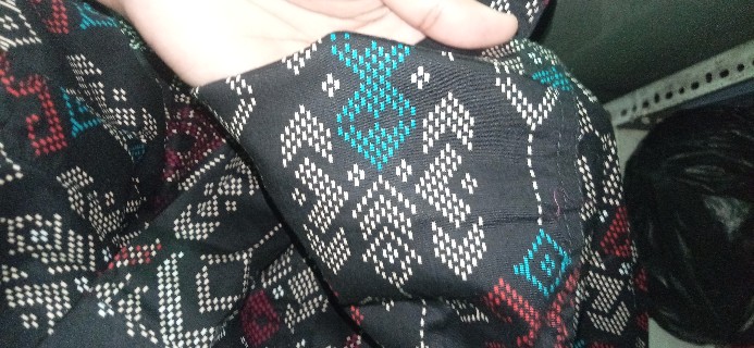 New Arrival Kemeja Batik Hitam Songket Lengan Panjang Pria Premium