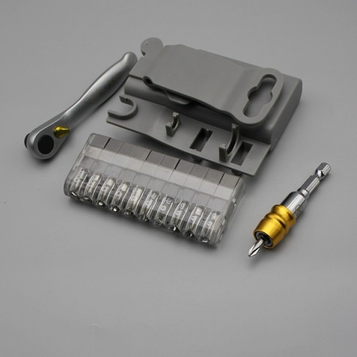 Japan Style Portable Set of Tools - Mini Ratchet Wrench Set - FO-9212B