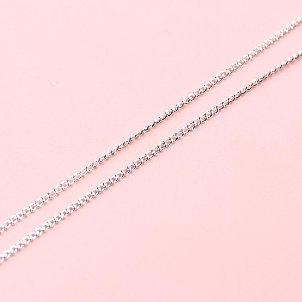 AUGUSTINA Agustina Camelia Dekorasi Kuku 3D Fashion Rantai Putih Mawar Manicure Nail Art Ornamen Nail Charms