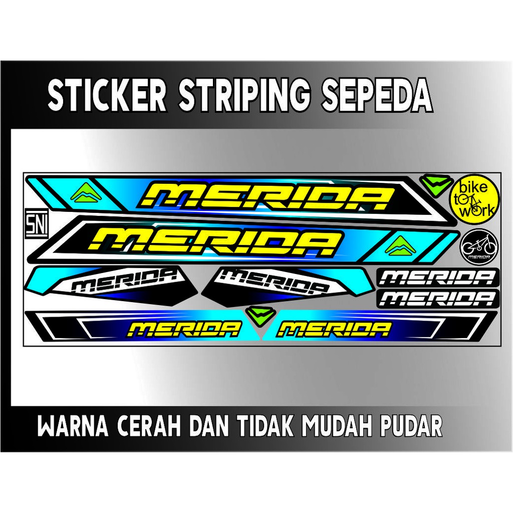 STIKER BIKE SEPEDA MERIDA STRIPING