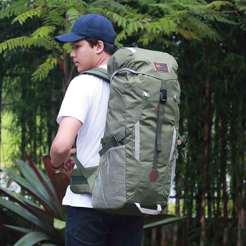 Tas Carrier Hiking Pria Keril Outdoor Gunung Distro 45 - 50 Liter Cordura Elektra Original