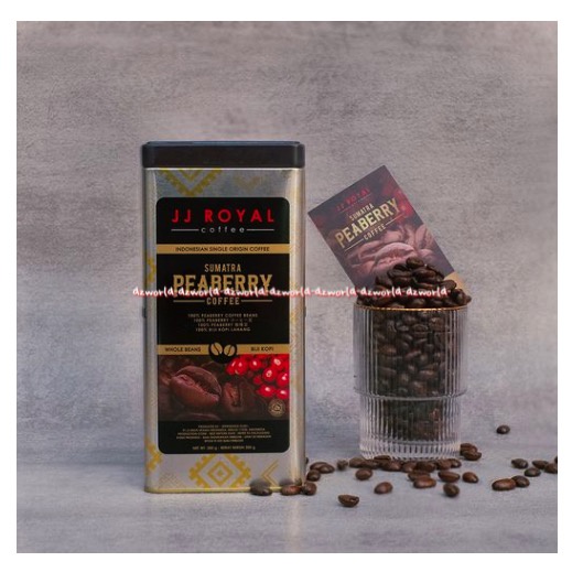 JJ Royal Sumatra Peaberry 200gr Coffee Whole Bag Biji Kopi Biji Kopi JJroyal Sumatera Pea Berry Jeje Pea Beri