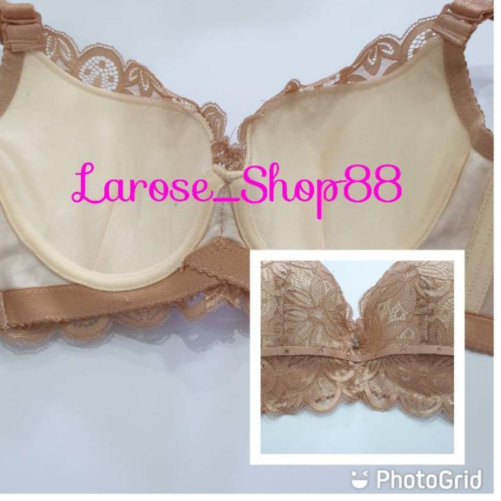 9q JWY BH ELENA 24491 B | BUSA TIPIS KAWAT | BRUKAT PENUTUP LEMAK SAMPING KAIT 4 | Bra Elena 24491b