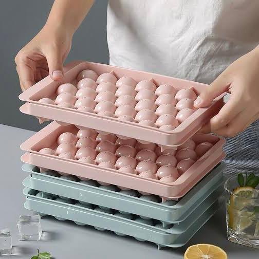 [UNIK88] Cetakan Es Batu Bulat isi 33/ ice cube tray/ Cetakan Jelly