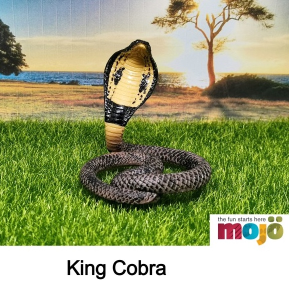 King Cobra Animal Figure / Miniatur Mainan Ular Kobra by MOJO