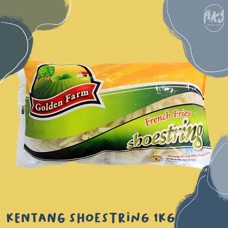 

Kentang Shoestring - polos Golden Farm 1kg - 500gr