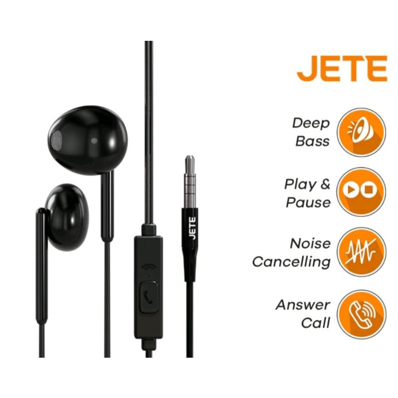 HEADSET EARPHONE STEREO JETE HA6