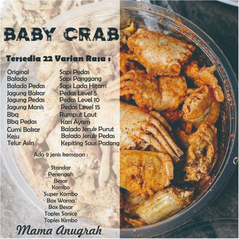 

babycrab kemasan standar