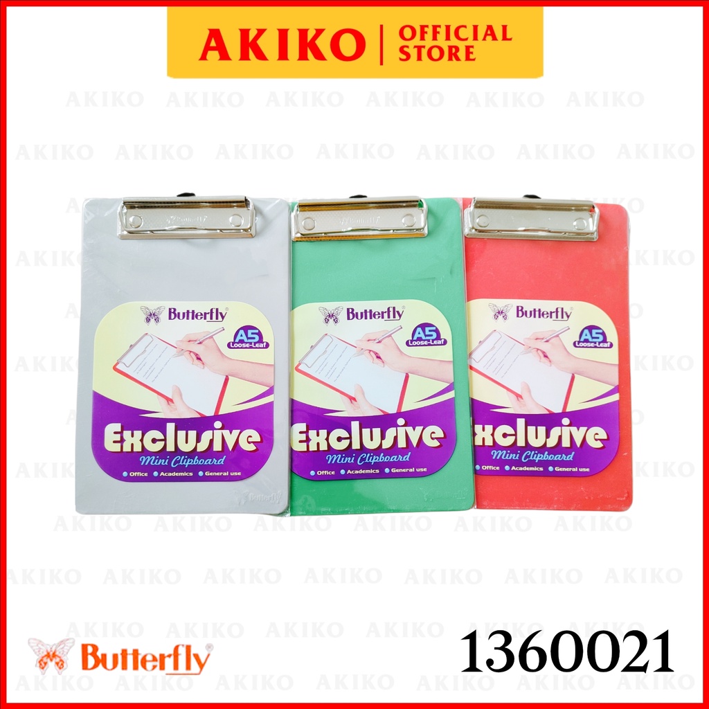 

Clip Board Butterfly A5 Mini Papan Ujian
