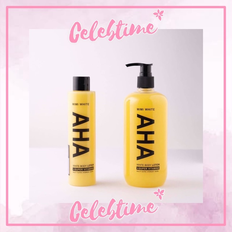 Mimi White AHA Body Lotion SUPER VITAMINS 500ML ORIGINAL THAILAND - MIMI WHITE AHA LOTION