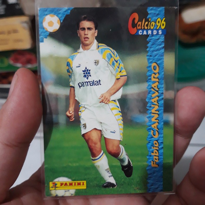 kartu bola calcio 96 fabio cannavaro rookie