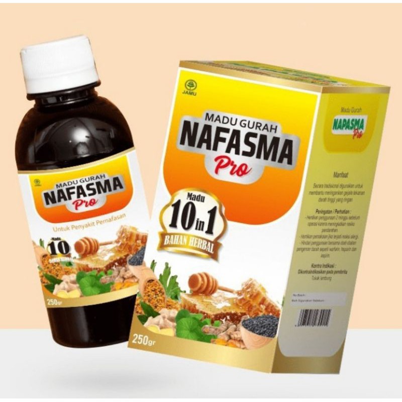 Nafasma Pro, Madu Gurah Herbal Sesak Nafas, Obat Asma, Batuk Kronis, TBC, Bronkitis Melegakan Pernap
