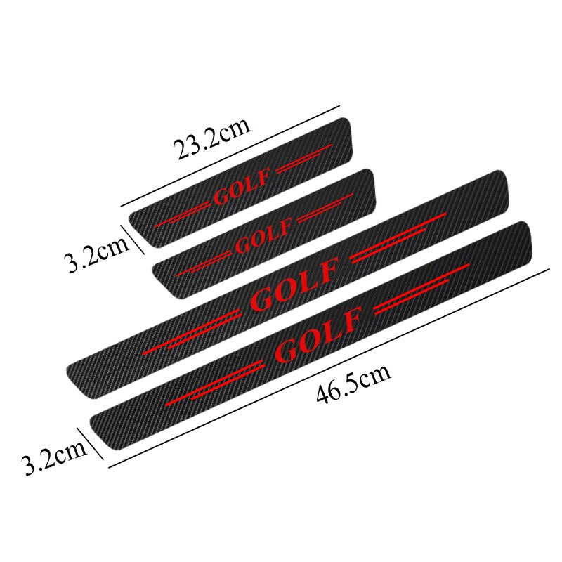 4pcs / Set Logo Golf Anti Gores Untuk Vw Volkswagen Golf 4 5 6 7 3 V Gti Mk4 Mk5 Mk7 Mk2 Mk3 Mk6 2 8