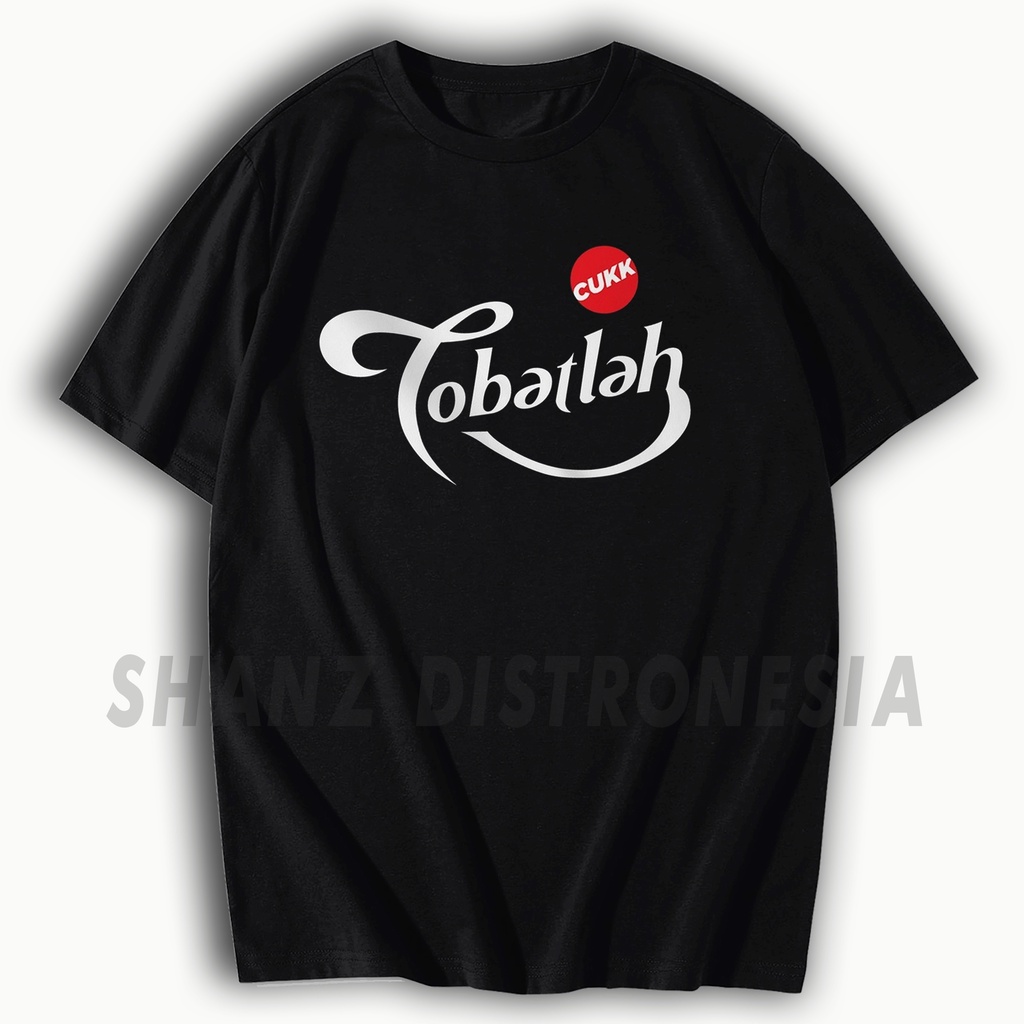 Kaos Tobatlah Segera Plesetan Teh Botol Sosro Baju Pria Dakwah Islami Lucu Tshirt Premium Distro