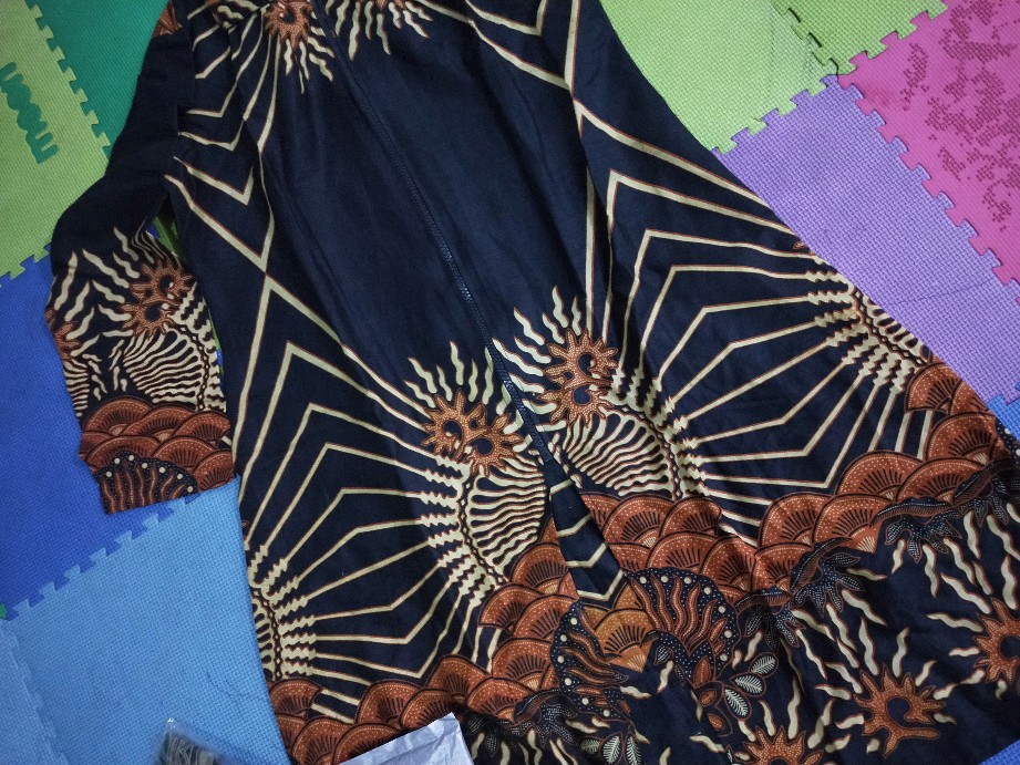 Maura Couple - Sania Ruffle Batik Couple Ori Ndoro Jowi Garansi Termurah Shopee - Batik Modern Solo