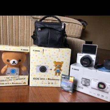 CANON EOS M10 rillakuma edition second mulus kamera mirrorless