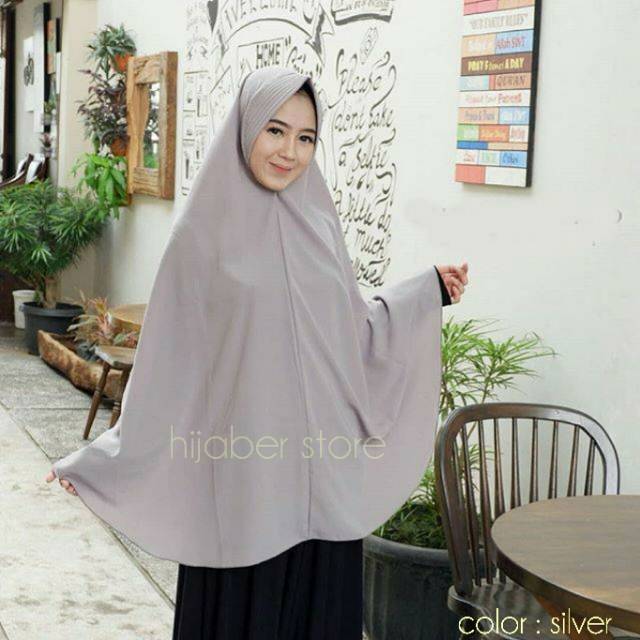 PROMO Jilbab /Hijab KHIMAR JUMBO - Kerudung Instan Pet Antem Bahan Wolfis Premium