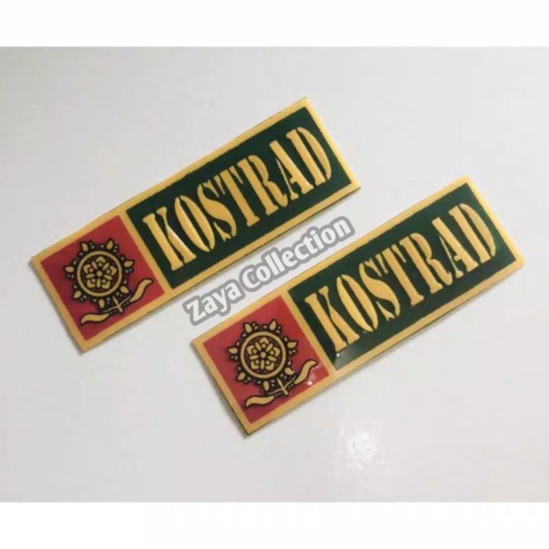 Jual stiker KOSTRAD - pcs Stiker plat KOSTRAD - Stiker plat motor