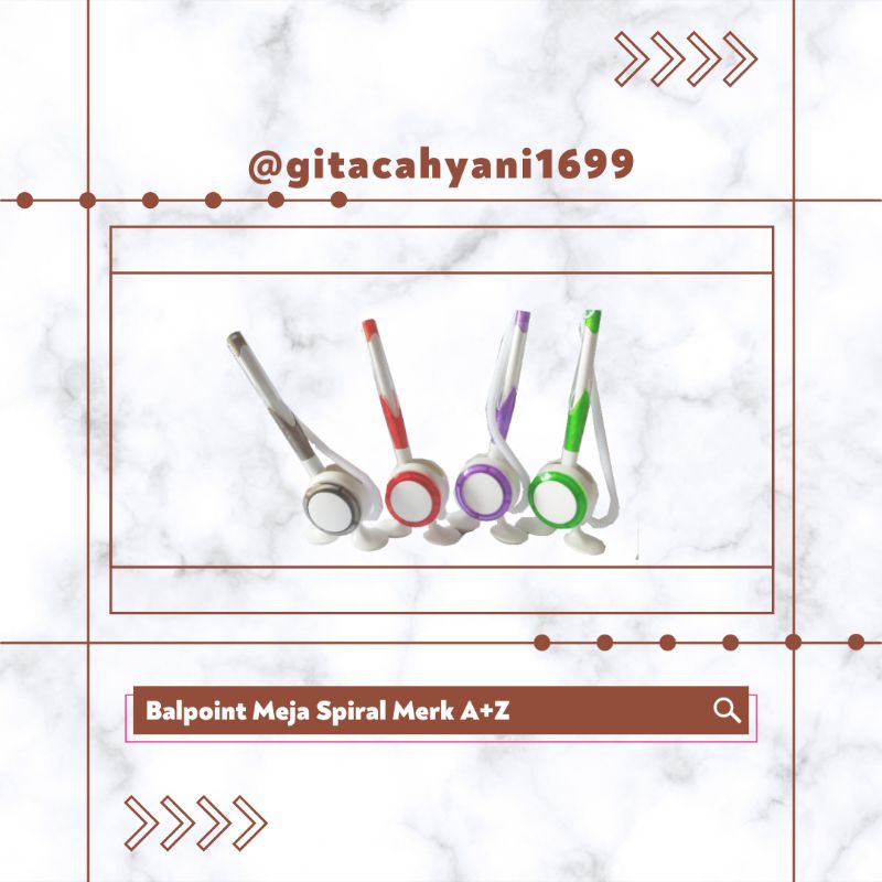 

BALPOINT MEJA SPIRAL A+Z / BOLPEN MEJA