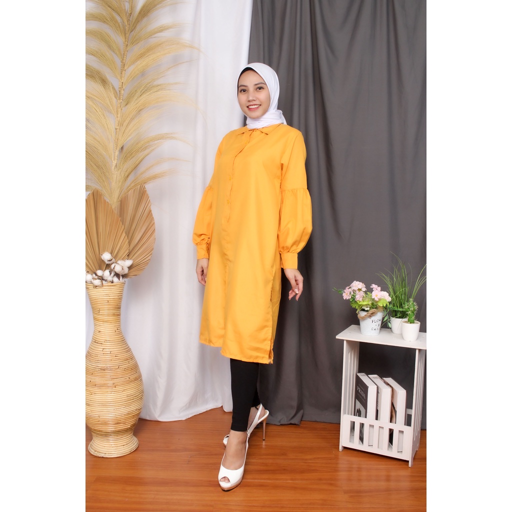 BEFAST - ZRX OOTD Wanita Tunik JANET / Dianara Tunik / Tunik Wanita Muslimah / Atasan Tunik Casual / Pakaian Lengan Panjang / Fashion Wanita Casual / Tunik Modis / Terbaru 2022