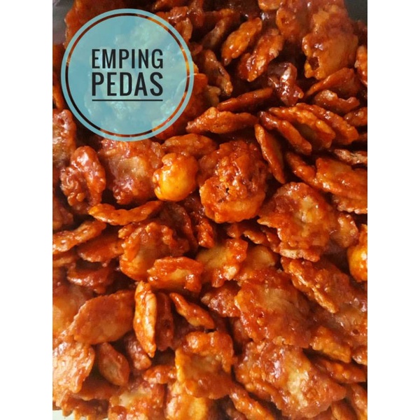 

Emping mlinjo pedas manis premium kemasan 250 gram