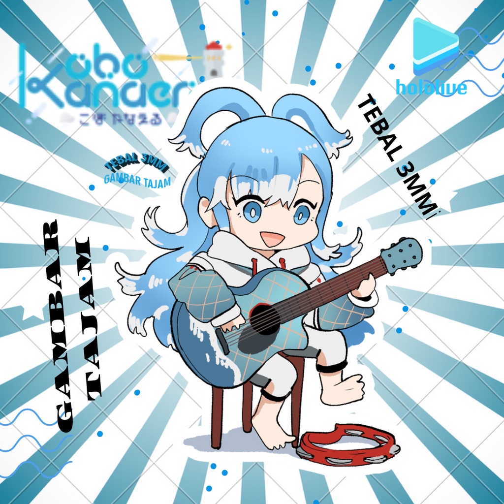 Gantungan Kunci/keychain Akrilik Anime Custom Kobo Kanaeru