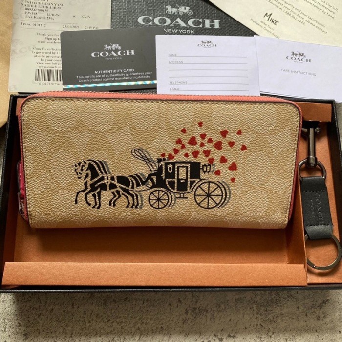 DOMPET COACH LONG WALLET COACH LOGO ORIGINAL