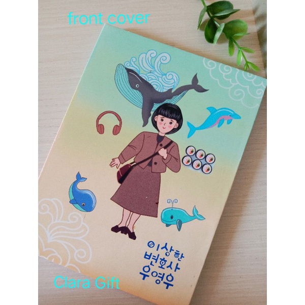 

notebook/buku catatan/buku jurnal hard cover/seri Attorney Woo Yong Woo/ kdramamerchandise/kdrama lovers