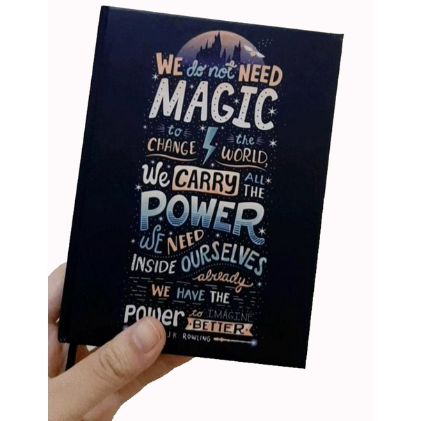 

Pocket Book Harry Potter JK Rowling, Quote Hardcover, Buku Catatan,