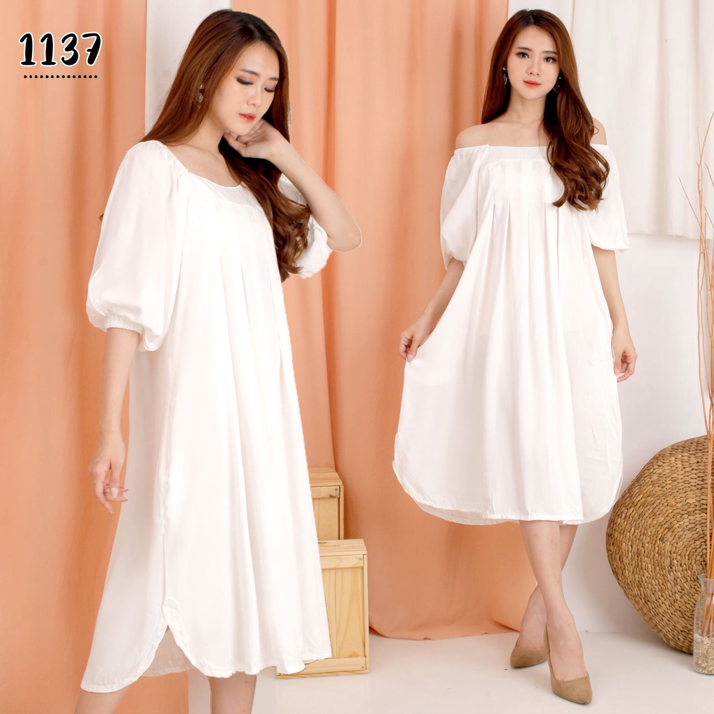 Dress 1137 Rayon Polos Fashion Wanita