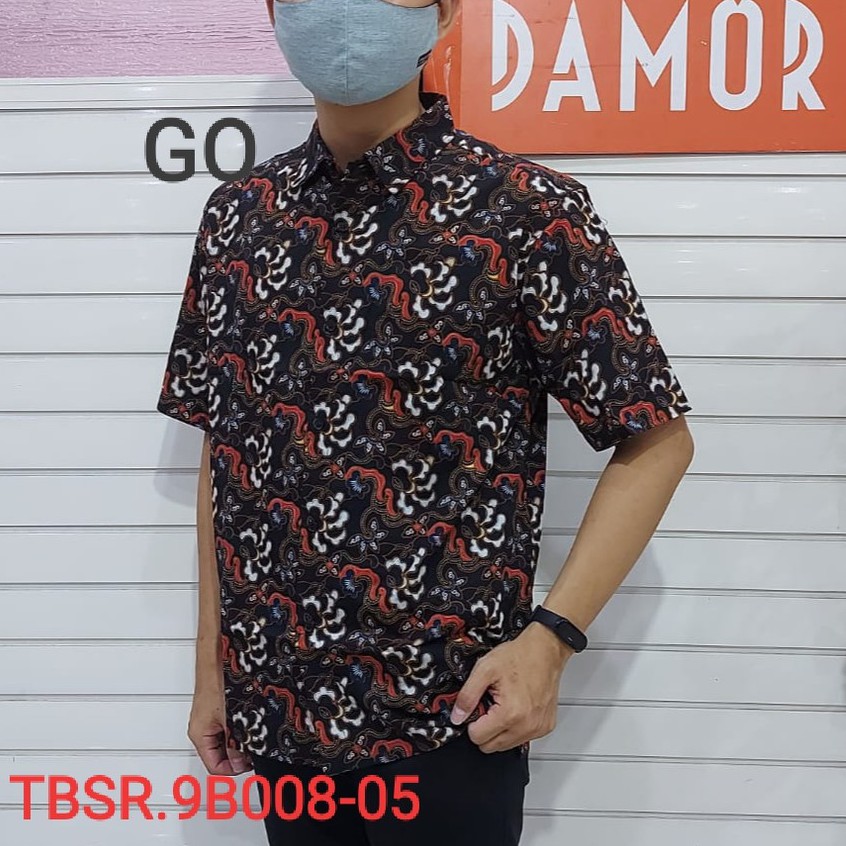 gof DAMOR (CRESSIDA) KEMEJA BATIK LENGAN PENDEK PRIA REGULER Baju Batik Cowok