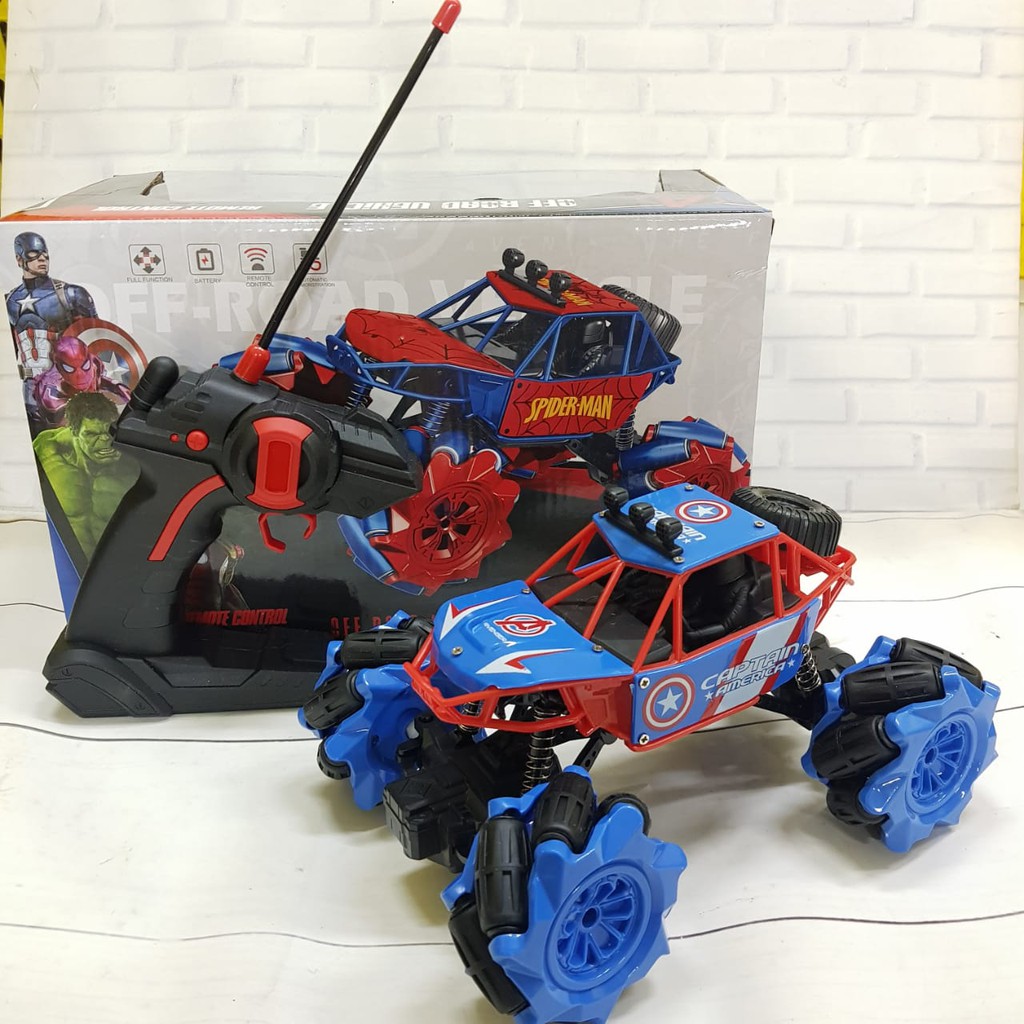 TERBARU MAINAN R/C AVENGERS BAN KAPSUL + BATRE CAS RC MONSTER CROSS