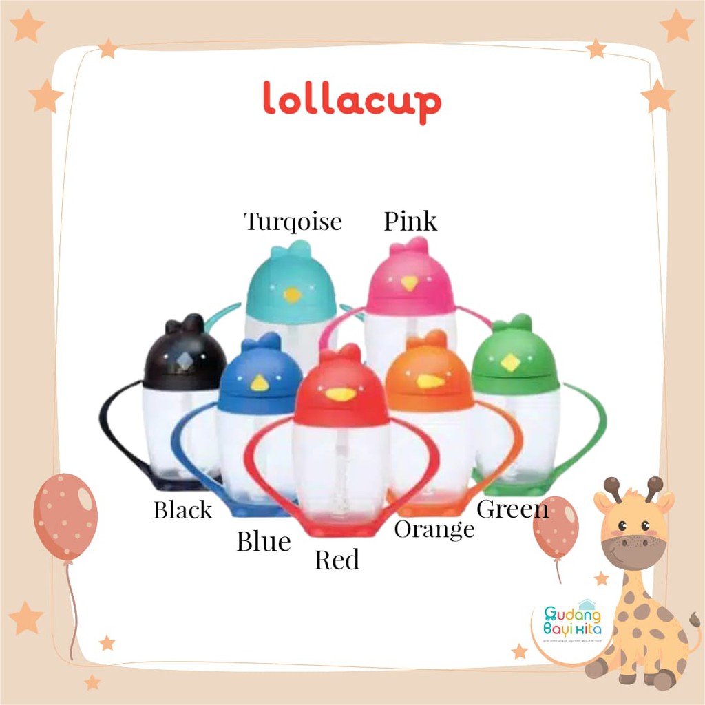 Lollaland - Lollacup Straw Sippy 296ml / Botol Minum Anak