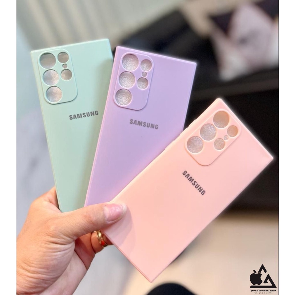 SOFTCASE WARNA LOGO SAMSUNG S20 FE S21 FE 5G S22+ S22 ULTRA A32 4G A52 4G A52 5G A52S A03 A03CORE A33 A53 A73 A13 4G A23 4G  SOFT CASE POLOS With Logo Silicone Silikon Hardcase Cover Camera Protection