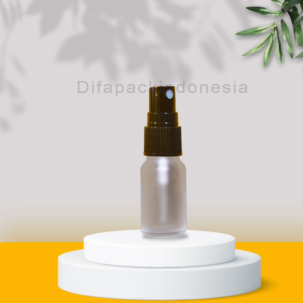 Botol Spray Kaca 10ml Hitam Frosted
