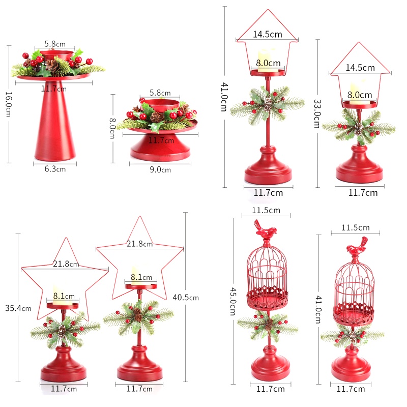 Holder Lilin Desain Natal Untuk Dekorasi Ruang Tamu