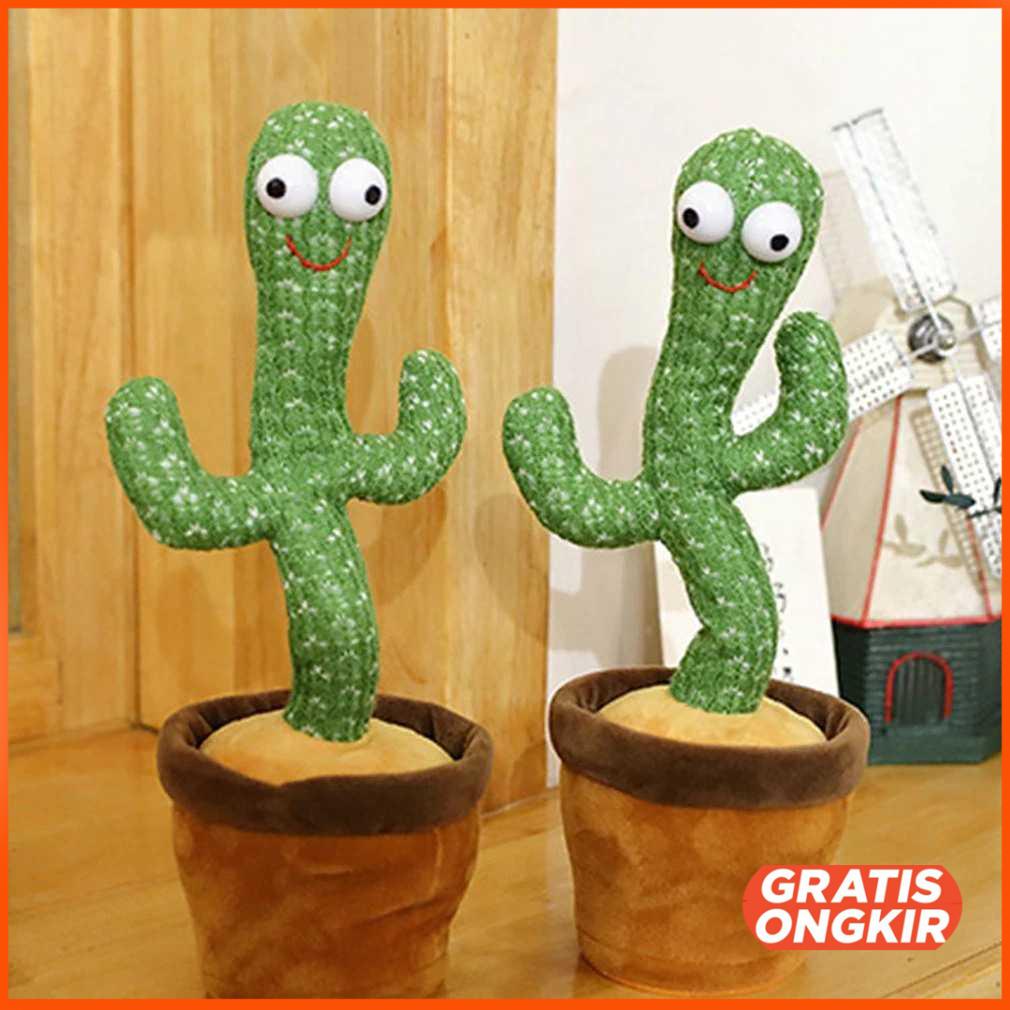 Mainan Anak Dancing Cactus Plush Children Toy N436