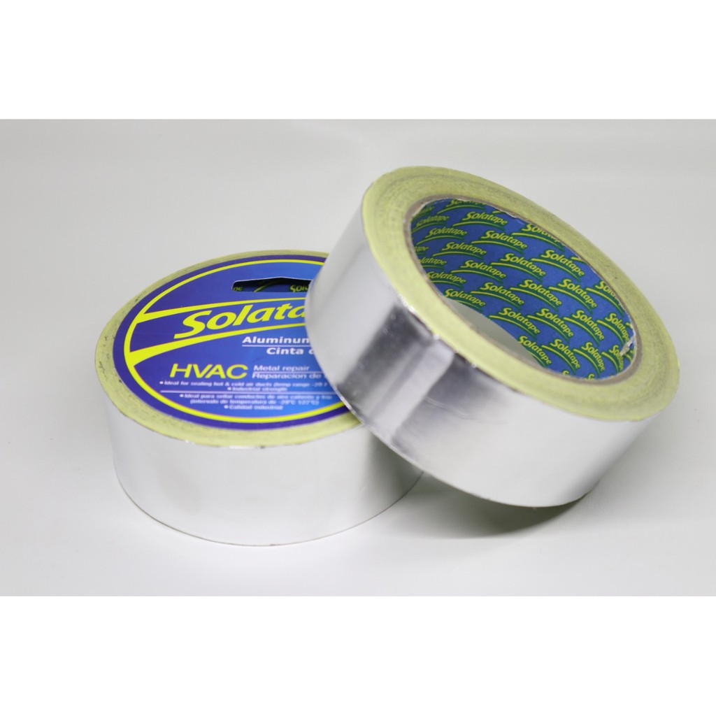 

Lakban Alumunium 38 MM X 19 METER SOLATAPE / LAKBAN ALUMUNIUM FOIL TAPE