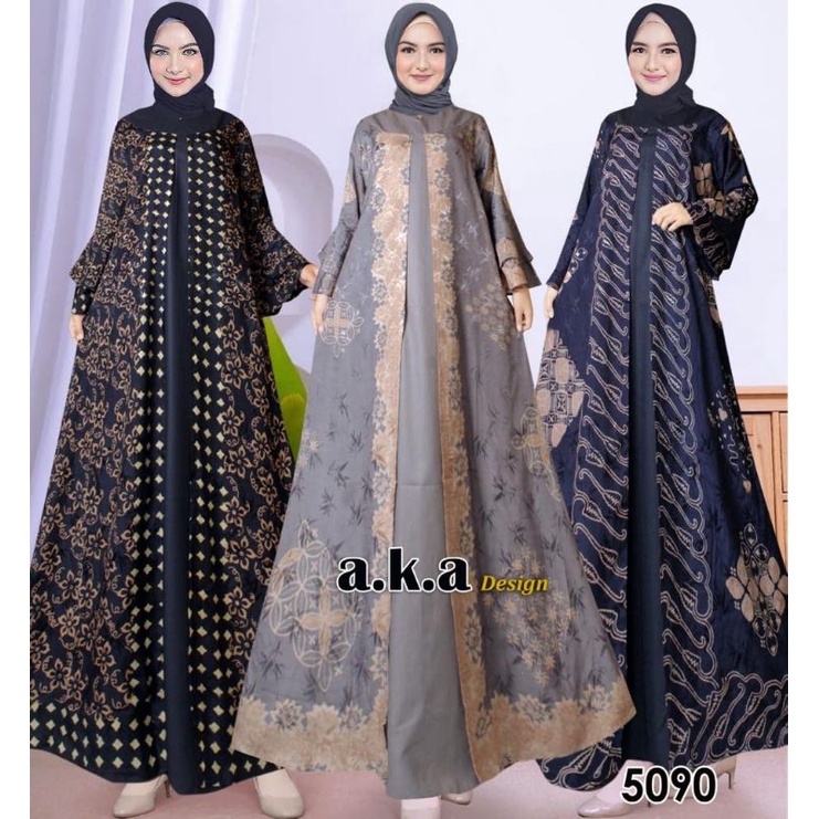 [5090]KEBAYA ORIGINAL//KEBAYA MODERN//GAMIS VISCOSE PREMIUN/SEMI SUTRA//Kode AKA